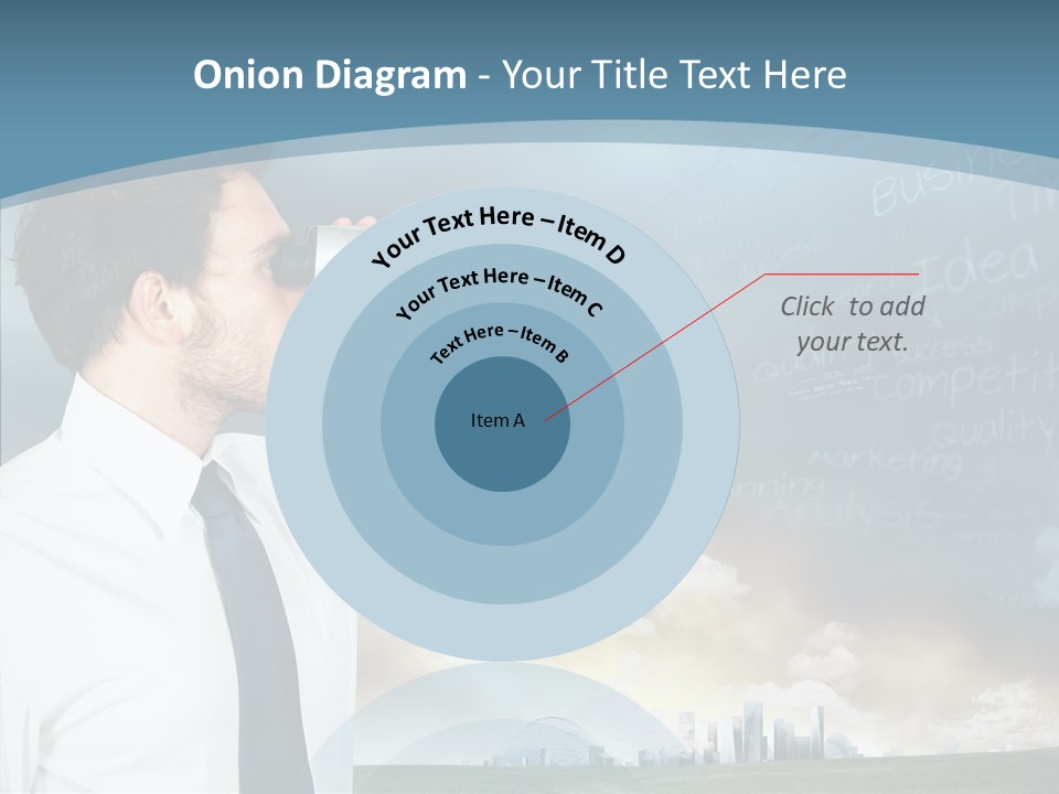 City Binocular Observe PowerPoint Template
