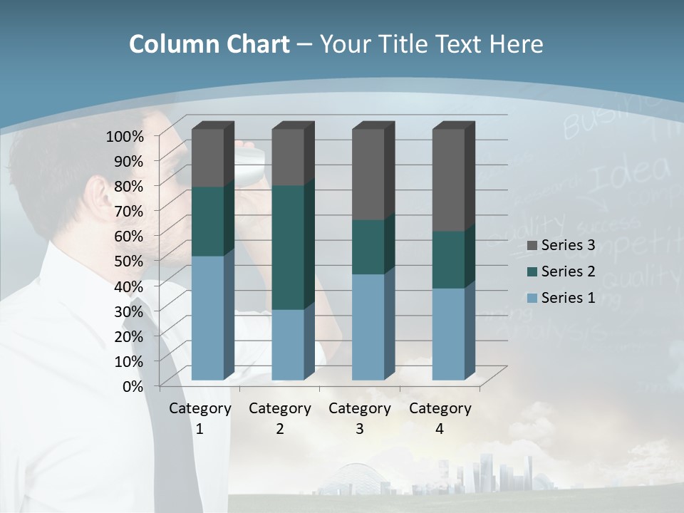 City Binocular Observe PowerPoint Template