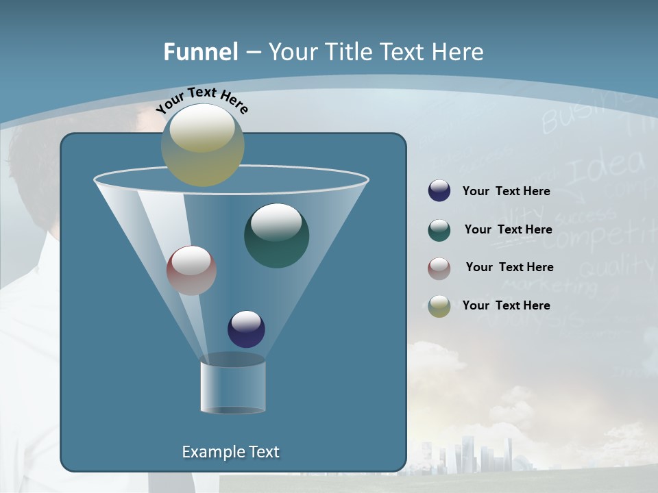 City Binocular Observe PowerPoint Template
