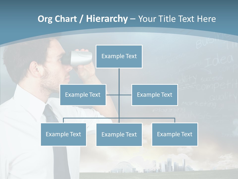 City Binocular Observe PowerPoint Template