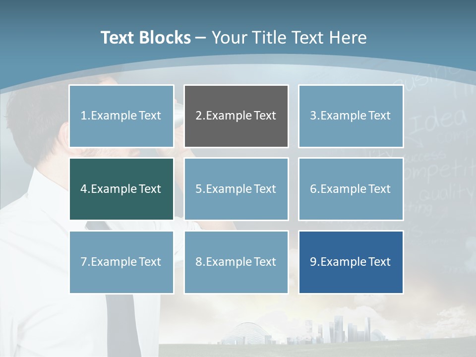 City Binocular Observe PowerPoint Template