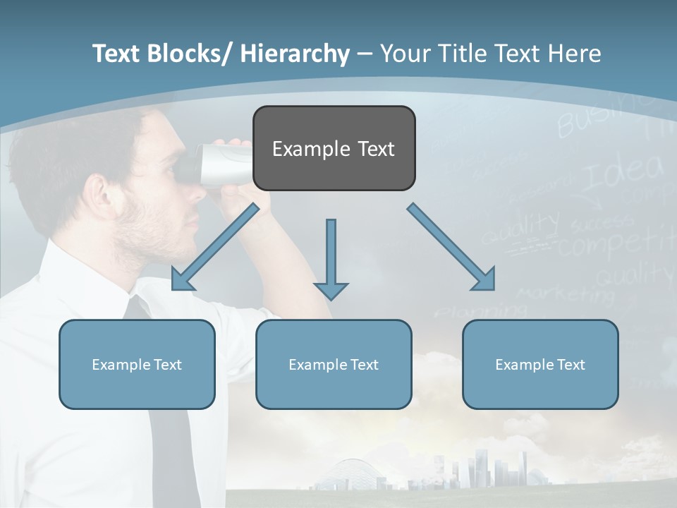 City Binocular Observe PowerPoint Template