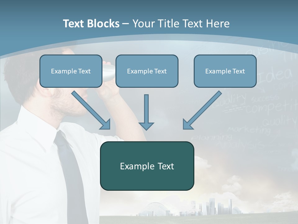 City Binocular Observe PowerPoint Template