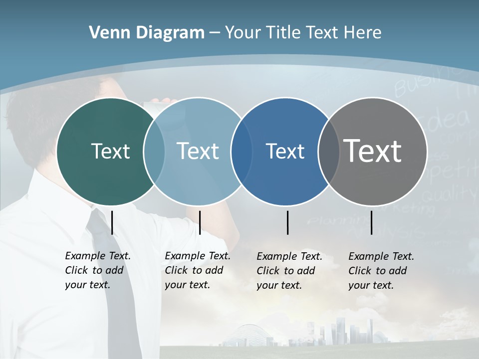 City Binocular Observe PowerPoint Template