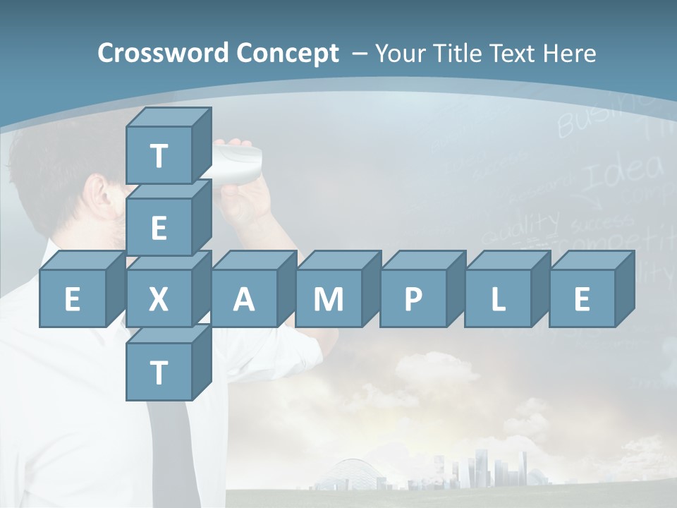City Binocular Observe PowerPoint Template