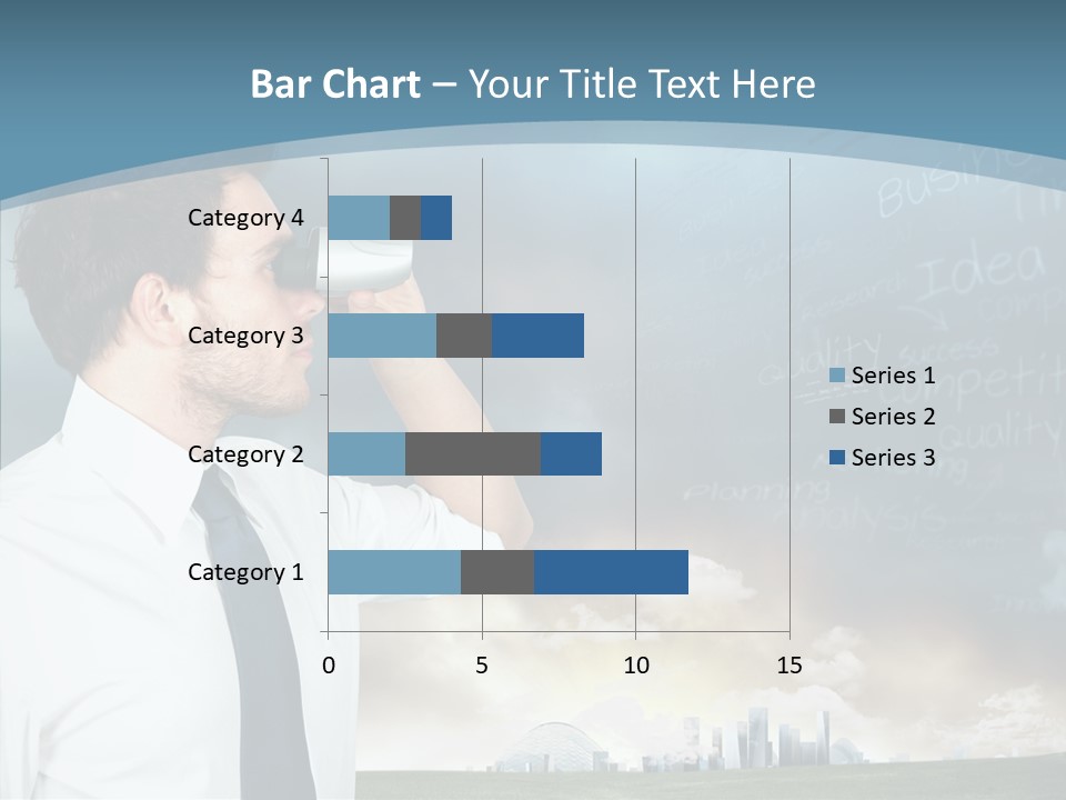 City Binocular Observe PowerPoint Template