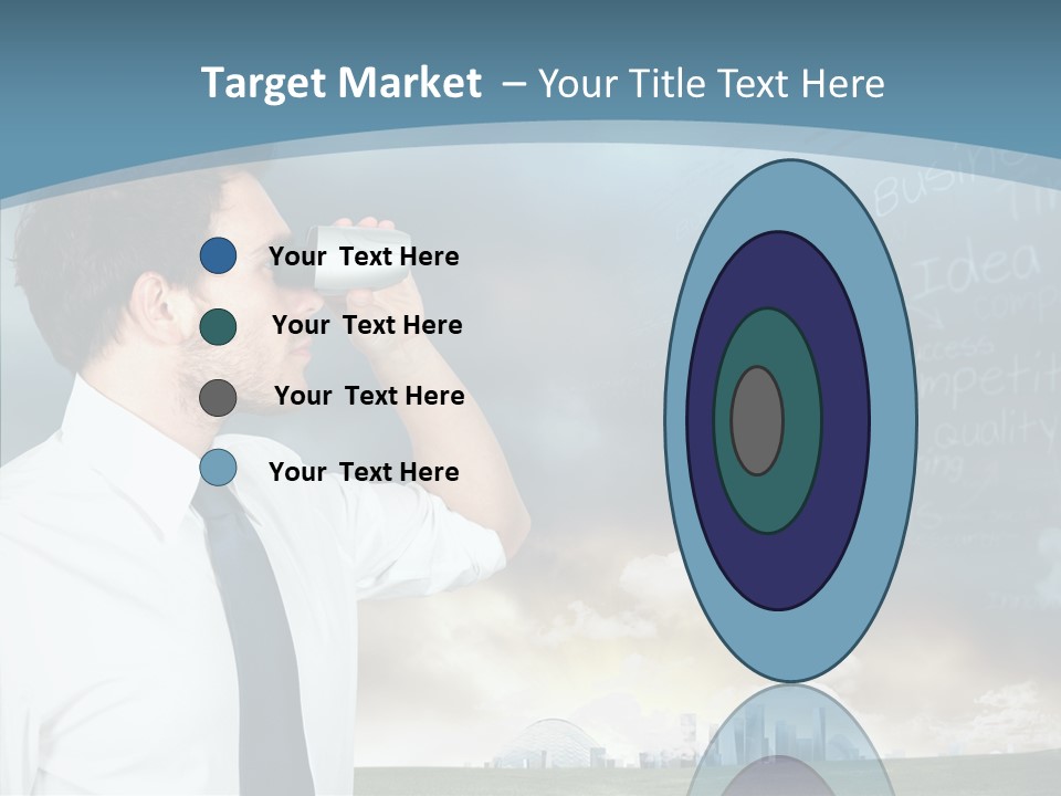 City Binocular Observe PowerPoint Template