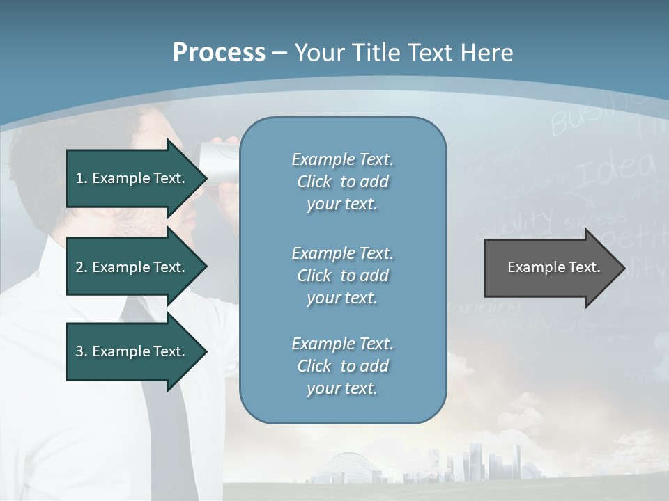 City Binocular Observe PowerPoint Template