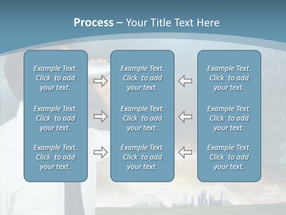 City Binocular Observe PowerPoint Template