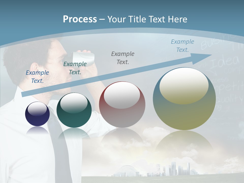 City Binocular Observe PowerPoint Template