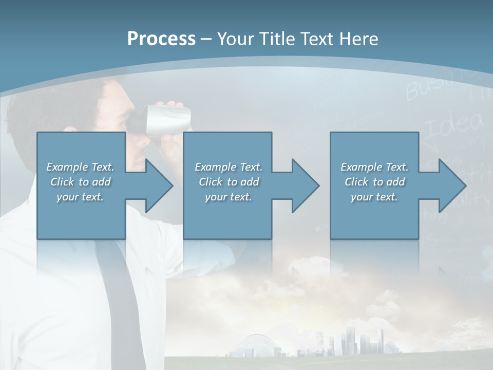 City Binocular Observe PowerPoint Template