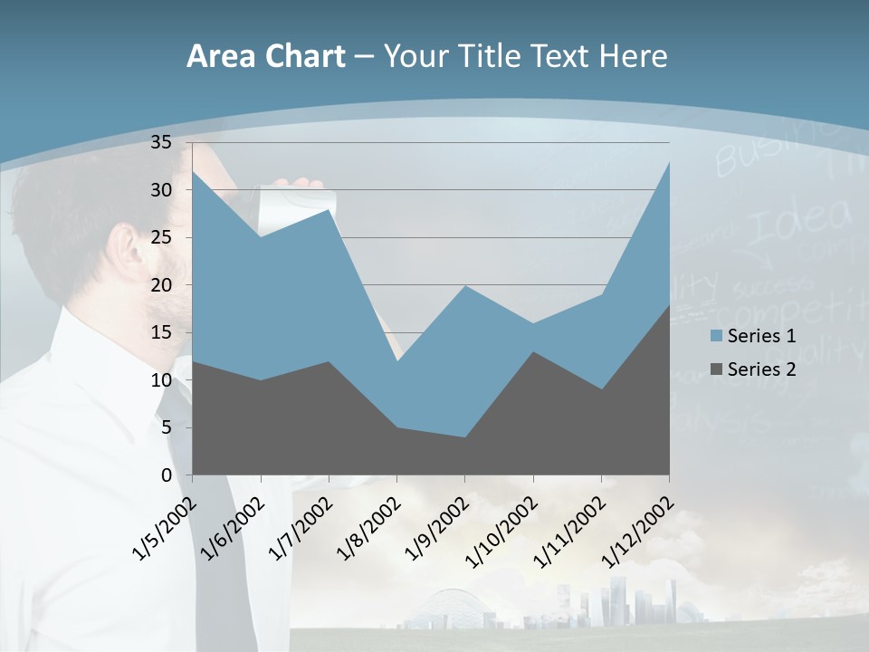 City Binocular Observe PowerPoint Template
