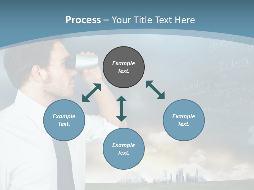 City Binocular Observe PowerPoint Template