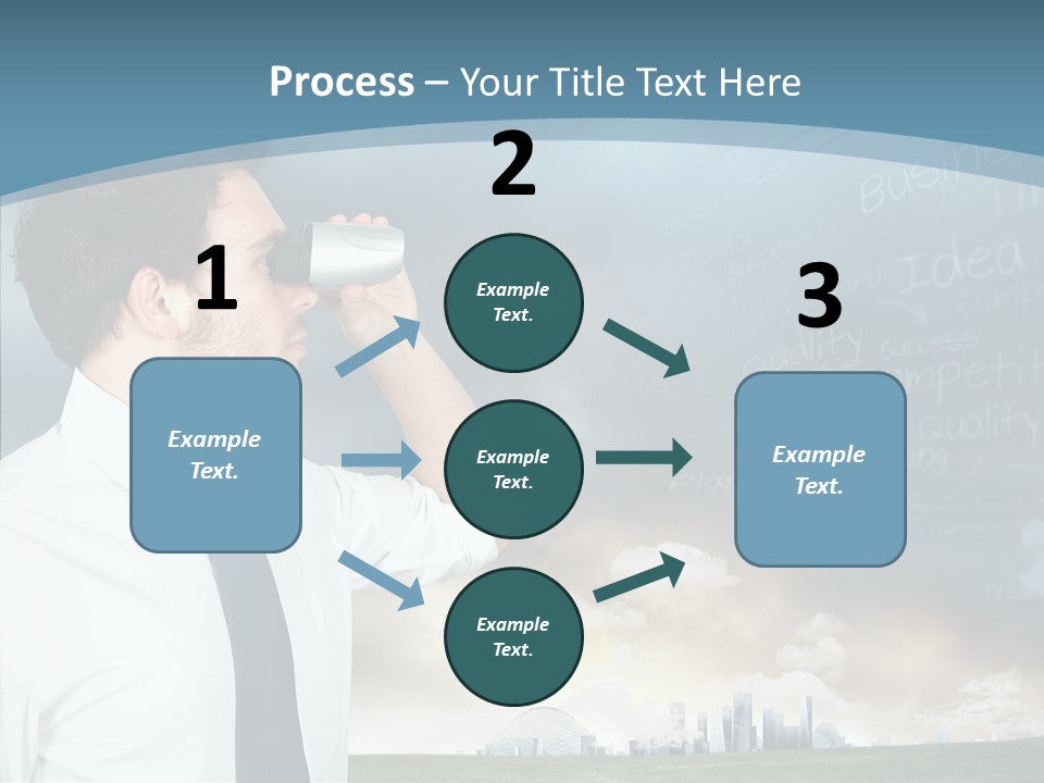 City Binocular Observe PowerPoint Template