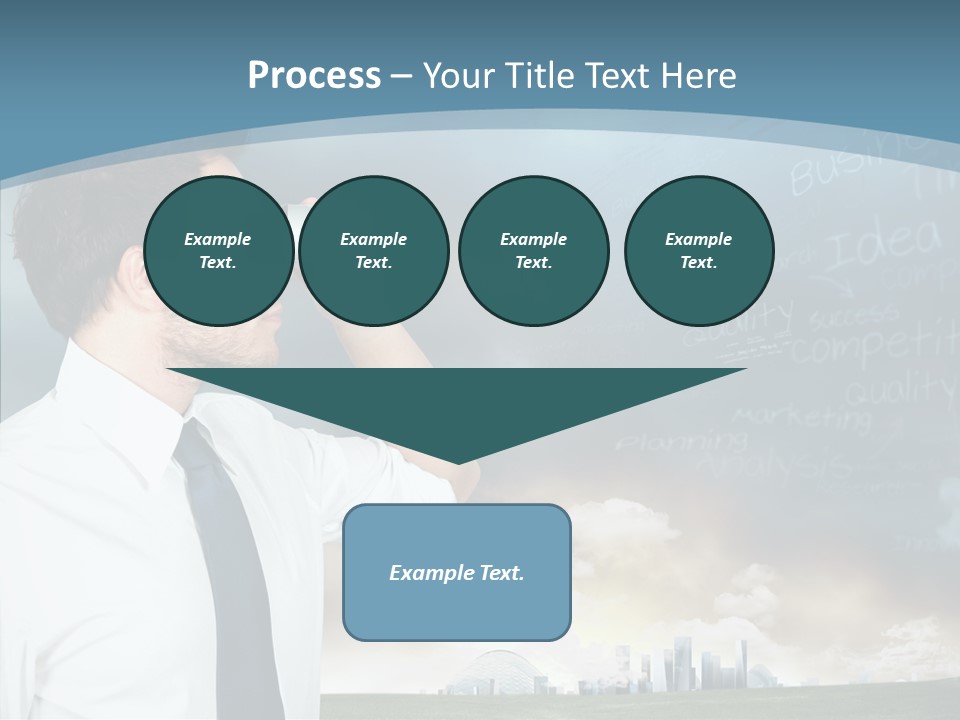 City Binocular Observe PowerPoint Template