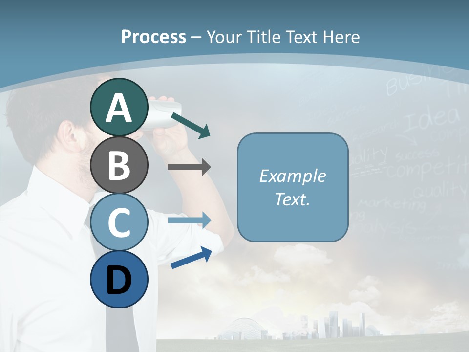 City Binocular Observe PowerPoint Template