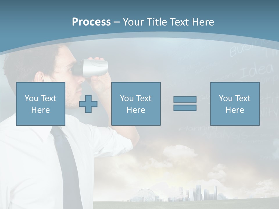 City Binocular Observe PowerPoint Template