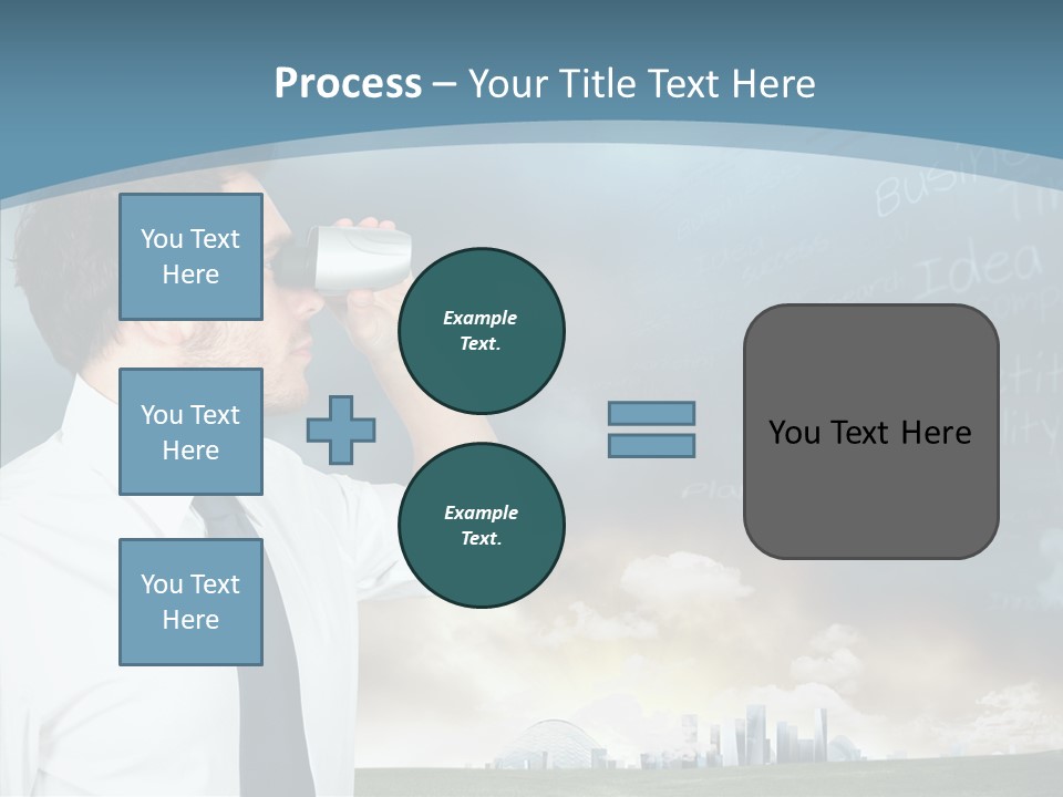 City Binocular Observe PowerPoint Template