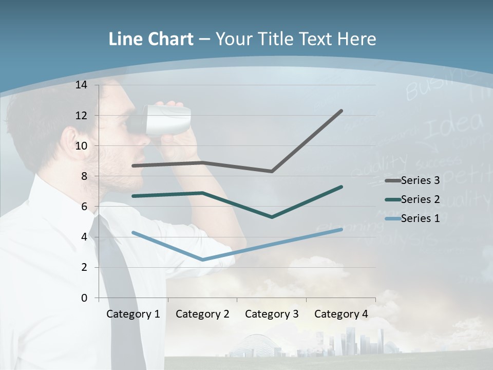City Binocular Observe PowerPoint Template