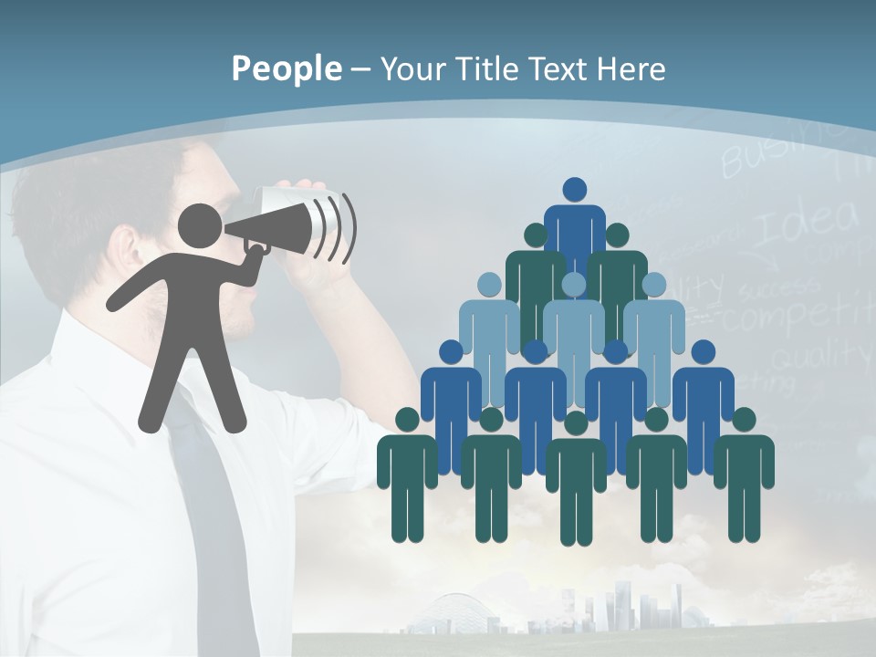 City Binocular Observe PowerPoint Template