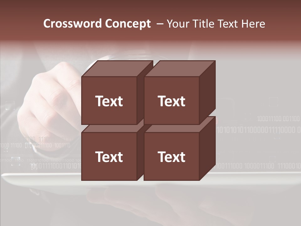 Find Computer Pad PowerPoint Template