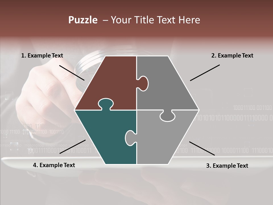 Find Computer Pad PowerPoint Template