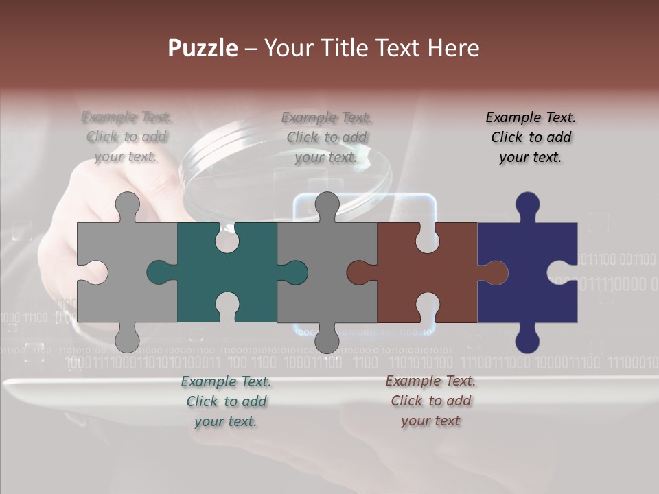 Find Computer Pad PowerPoint Template