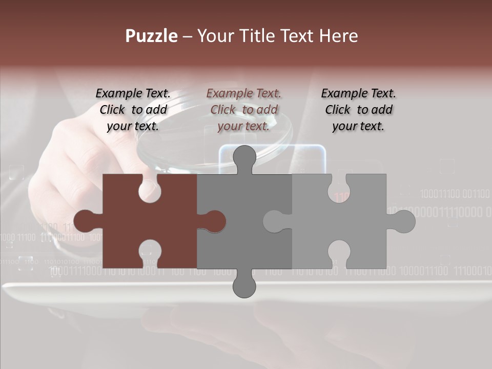 Find Computer Pad PowerPoint Template