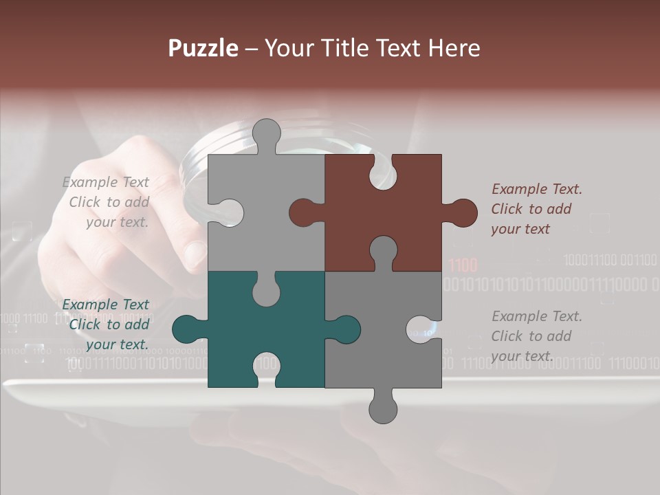 Find Computer Pad PowerPoint Template