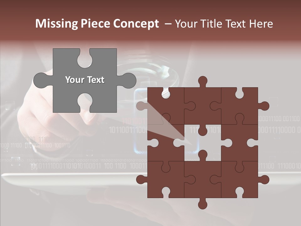 Find Computer Pad PowerPoint Template