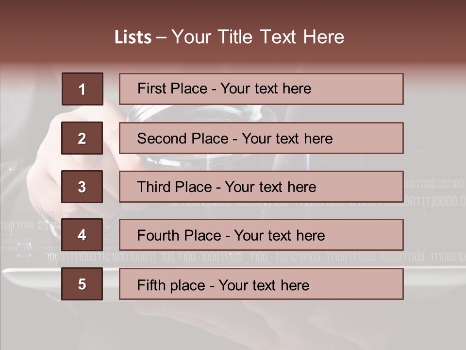 Find Computer Pad PowerPoint Template