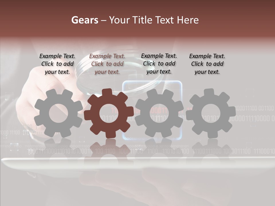 Find Computer Pad PowerPoint Template