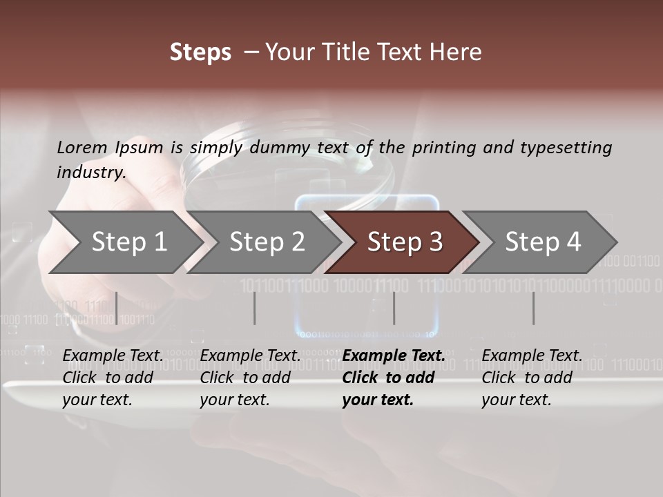 Find Computer Pad PowerPoint Template