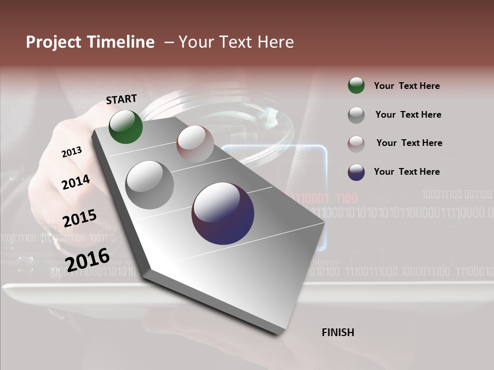 Find Computer Pad PowerPoint Template