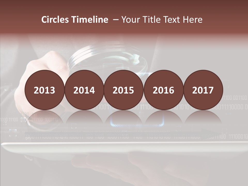 Find Computer Pad PowerPoint Template
