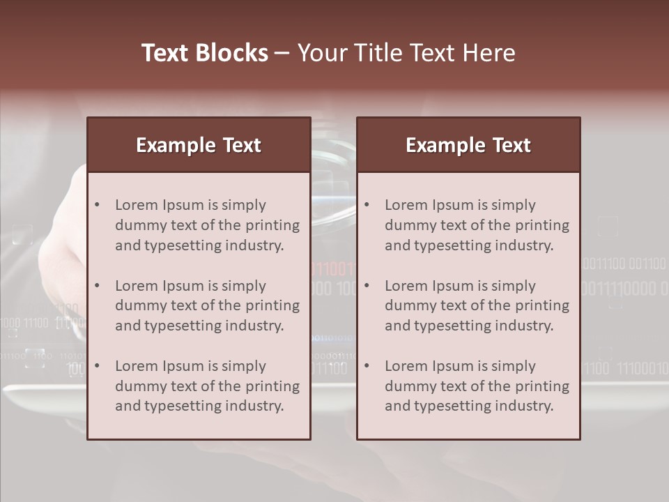 Find Computer Pad PowerPoint Template