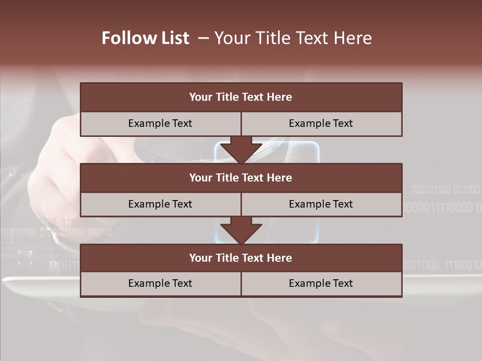 Find Computer Pad PowerPoint Template