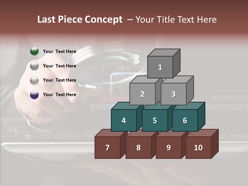 Find Computer Pad PowerPoint Template
