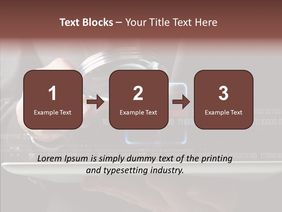 Find Computer Pad PowerPoint Template