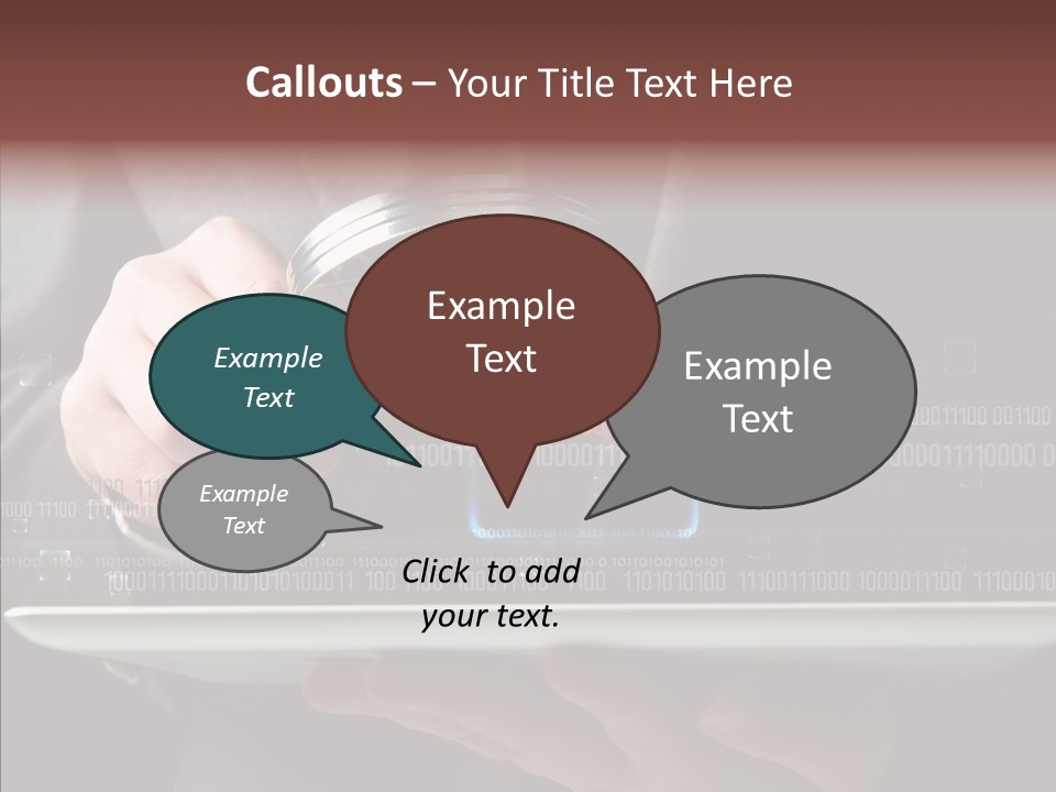 Find Computer Pad PowerPoint Template