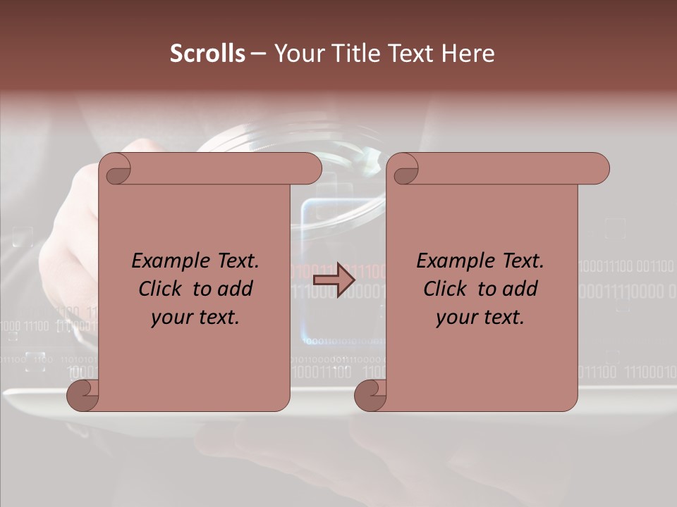Find Computer Pad PowerPoint Template