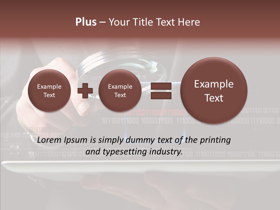 Find Computer Pad PowerPoint Template