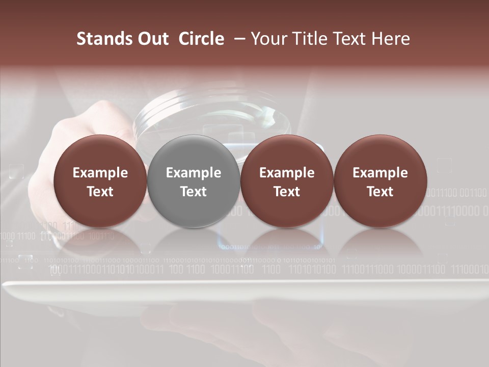 Find Computer Pad PowerPoint Template