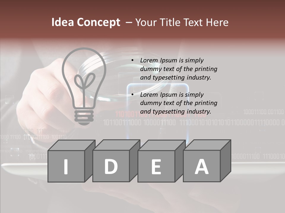 Find Computer Pad PowerPoint Template