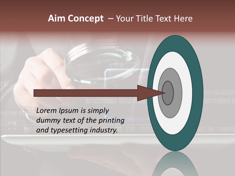 Find Computer Pad PowerPoint Template