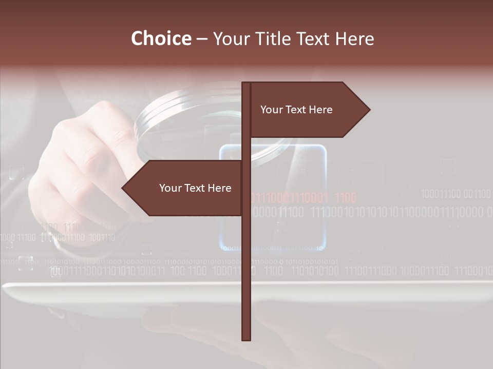 Find Computer Pad PowerPoint Template
