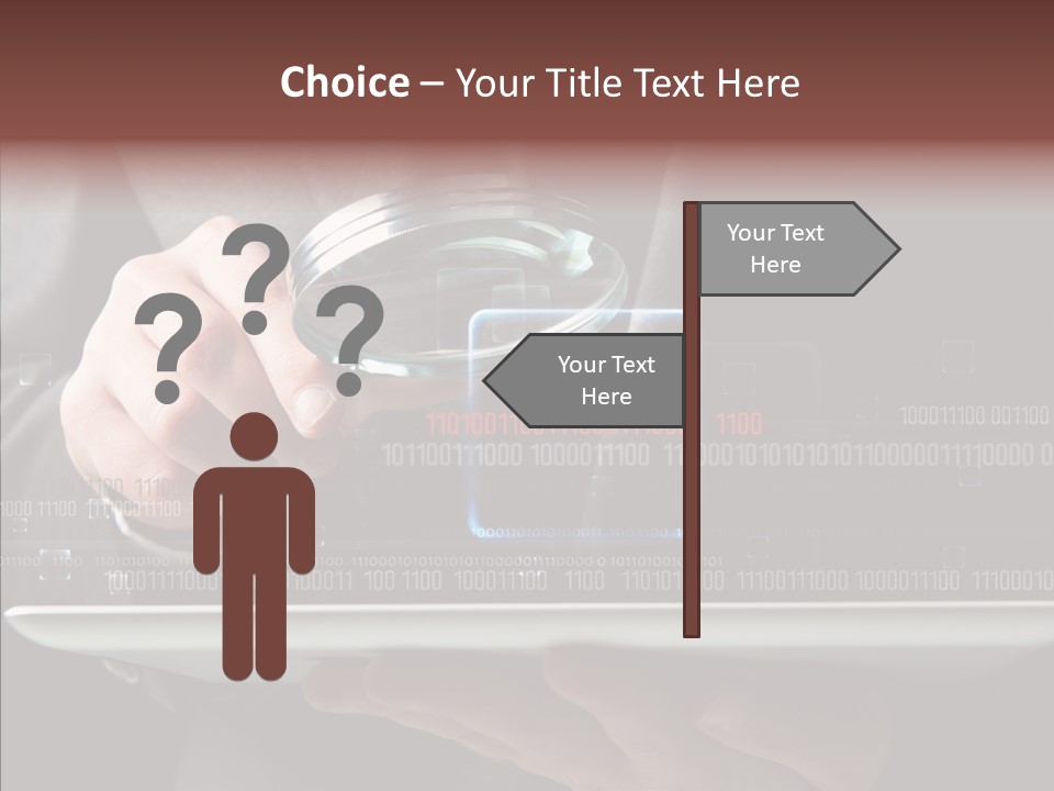 Find Computer Pad PowerPoint Template