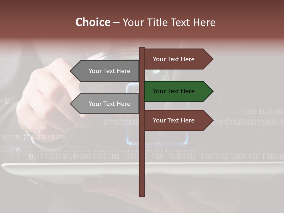 Find Computer Pad PowerPoint Template