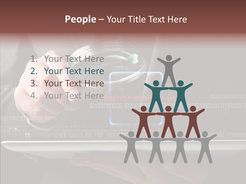 Find Computer Pad PowerPoint Template