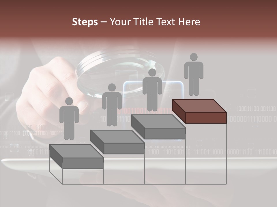 Find Computer Pad PowerPoint Template